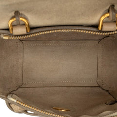セリーヌ ベルトバッグ ピコ ハンドバッグ ショルダーバッグ 2WAY ベージュ レザー レディース CELINE 【中古】