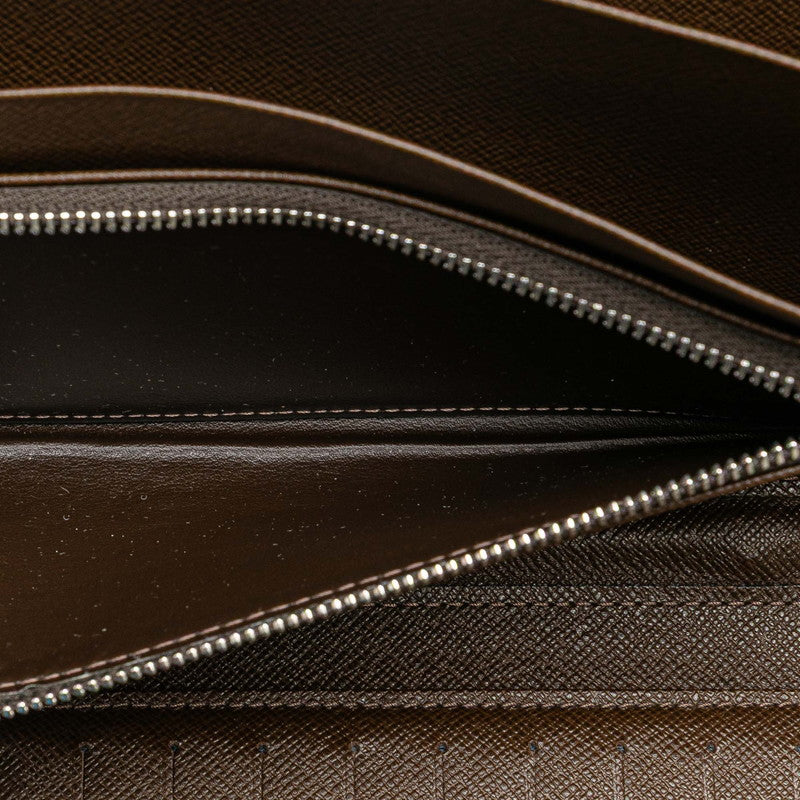 ルイ ヴィトン タイガ オーガナイザーアトール 長財布 M30658 グリズリ ブラウン レザー メンズ LOUIS VUITTON 【中古】