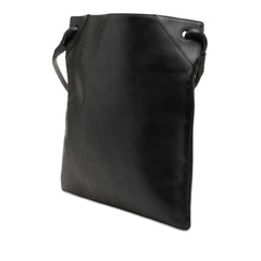 ボッテガヴェネタ ヴィンテージ ショルダーバッグ メッセンジャーバッグ ブラック レザー レディース BOTTEGAVENETA 【中古】