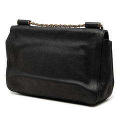 クロエ エルシー 斜め掛け チェーン ショルダーバッグ 3S0816 ブラック ゴールド レザー レディース Chloe 【中古】