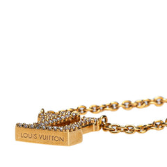 ルイ ヴィトン コリエ LVアイコニック ラインストーン ネックレス M00596 ゴールド メッキ レディース LOUIS VUITTON 【中古】