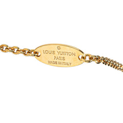 ルイ ヴィトン コリエ LVアイコニック ラインストーン ネックレス M00596 ゴールド メッキ レディース LOUIS VUITTON 【中古】