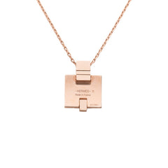 エルメス アイリーン ペンダント ネックレス ピンクゴールド メッキ レディース HERMES 【中古】