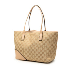 グッチ GGキャンバス ニューブリット トートバッグ ショルダーバッグ 169946 ベージュ キャンバス レザー レディース GUCCI 【中古】