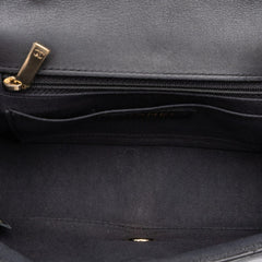 シャネル ココマーク シェブロン Vステッチ チェーン ショルダーバッグ ブラック ゴールド金具 ラムスキン レディース CHANEL 中古