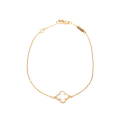 ヴァンクリーフ＆アーペル スウィート アルハンブラ ブレスレット K18PG ピンクゴールド マザーオブパール レディース Van Cleef & Arpels 【中古】