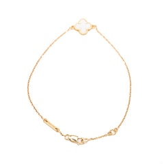 ヴァンクリーフ＆アーペル スウィート アルハンブラ ブレスレット K18PG ピンクゴールド マザーオブパール レディース Van Cleef & Arpels 【中古】