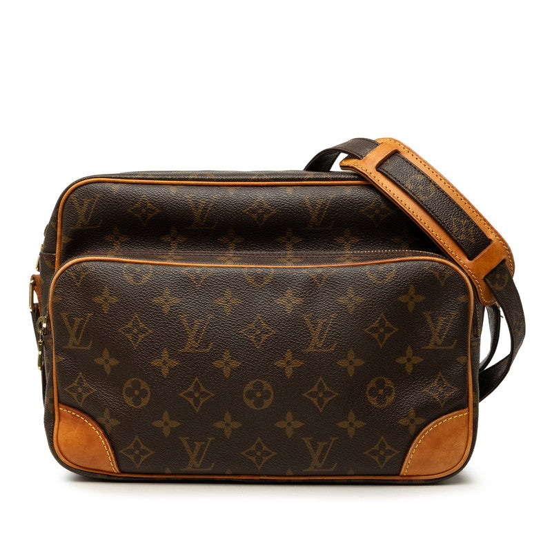ルイ ヴィトン モノグラム ナイル 斜め掛け ショルダーバッグ M45244 ブラウン PVC レザー レディース LOUIS VUITTON 中古