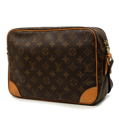 ルイ ヴィトン モノグラム ナイル 斜め掛け ショルダーバッグ M45244 ブラウン PVC レザー レディース LOUIS VUITTON 中古
