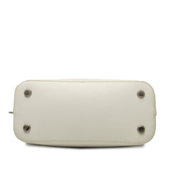 バレンシアガ ヴィル トップハンドルS ハンドバッグ ショルダーバッグ 2WAY 518873 ホワイト レザー レディース BALENCIAGA 【中古】