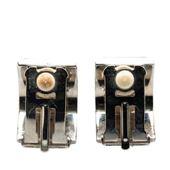 エルメス エマイユ イルカ ドルフィン モチーフ イヤリング シルバー ブルー マルチカラー メタル レディース HERMES 【中古】