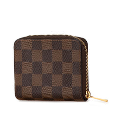 ルイ ヴィトン ダミエ ジッピー コインパース コインケース 小銭入れ N63070 ブラウン PVC レディース LOUIS VUITTON 【中古】