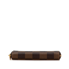 ルイ ヴィトン ダミエ ジッピー コインパース コインケース 小銭入れ N63070 ブラウン PVC レディース LOUIS VUITTON 【中古】
