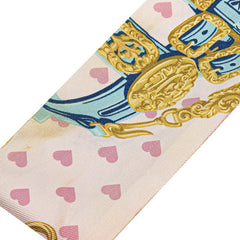 エルメス ツイリー Brides de Gala Love ブリッド ドゥ ガラ ラブ スカーフ ピンク ブルー マルチカラー シルク レディース HERMES 【中古】