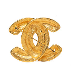 シャネル ヴィンテージ マトラッセ ココマーク ブローチ ゴールド メッキ レディース CHANEL 中古