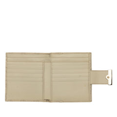 グッチ グッチシマ Wホック 二つ折り財布 212090 アイボリー ホワイト レザー レディース GUCCI 中古
