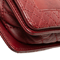 シャネル ボーイシャネル ココマーク チェーン ショルダーバッグ ワインレッド ボルドー ラムスキン レディース CHANEL 【中古】