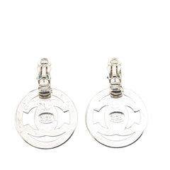 シャネル ココマーク ターンロック イヤリング シルバー メタル レディース CHANEL 【中古】