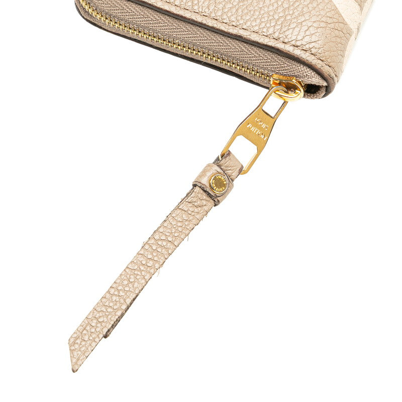 ルイ ヴィトン モノグラム アンプラント ジッピーコインパース コインケース M69797 ベージュ トゥルトレール レザー レディース LOUIS VUITTON 【中古】
