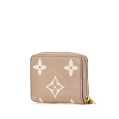 ルイ ヴィトン モノグラム アンプラント ジッピーコインパース コインケース M69797 ベージュ トゥルトレール レザー レディース LOUIS VUITTON 【中古】