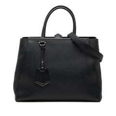 フェンディ トゥージュール ハンドバッグ ショルダーバッグ 2WAY 8BH250 ネイビー レザー レディース FENDI 【中古】