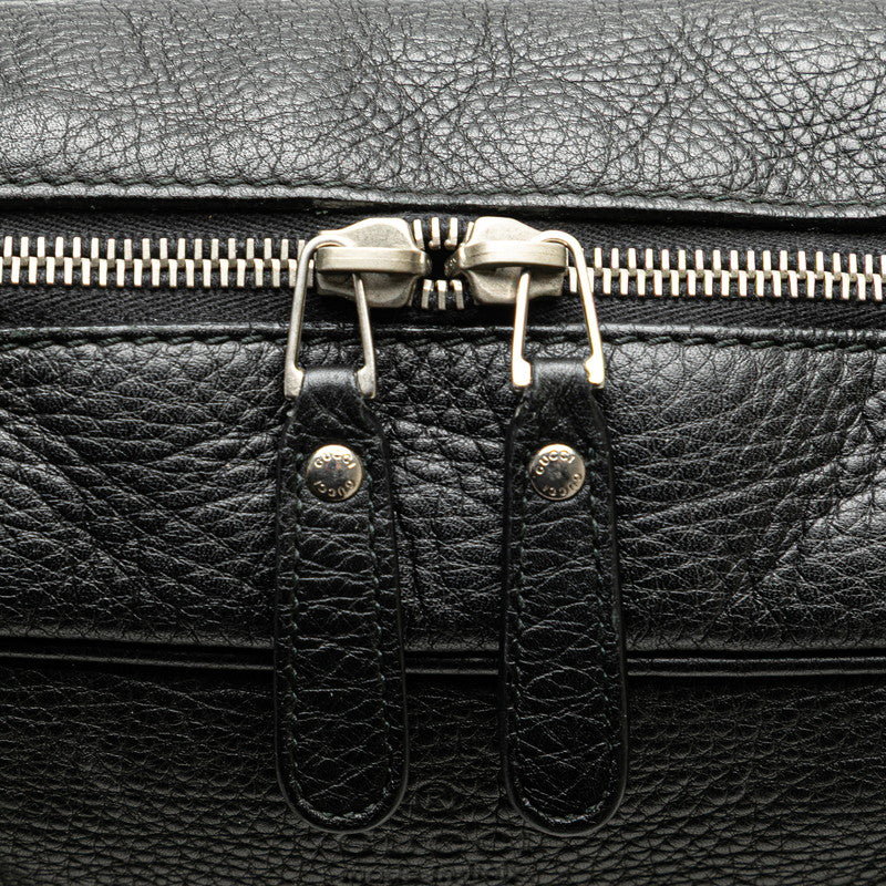 グッチ ビジネスバッグ ハンドバッグ 231850 ブラック レザー レディース GUCCI 【中古】