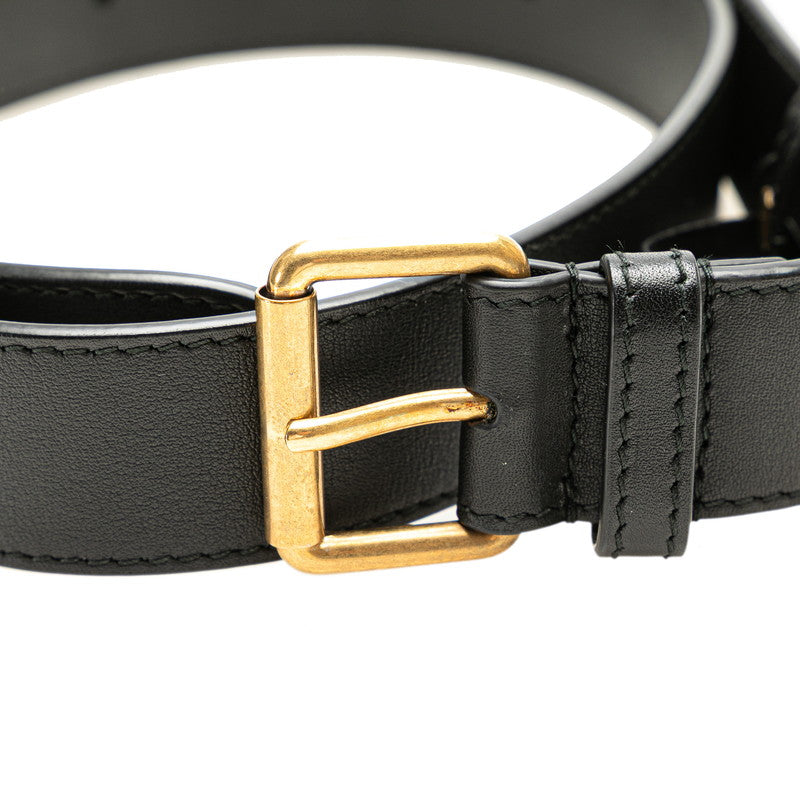 グッチ GGマーモント ウエストバッグ ベルトバッグ 85/34 476434 ブラック ベロア レディース GUCCI 【中古】