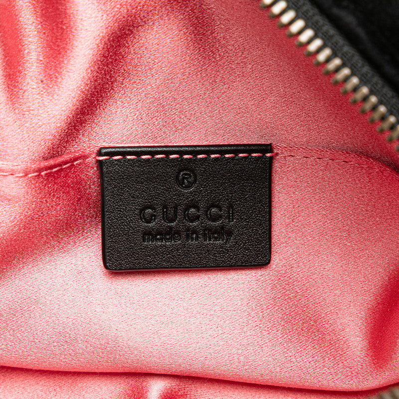 グッチ GGマーモント ウエストバッグ ベルトバッグ 85/34 476434 ブラック ベロア レディース GUCCI 【中古】
