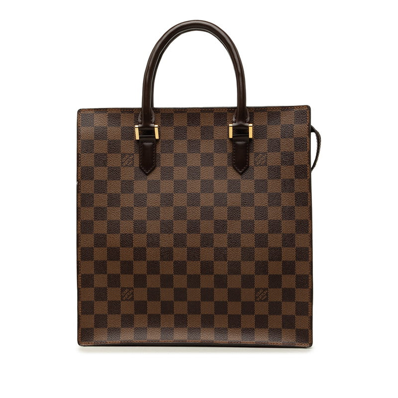 ルイ ヴィトン ダミエ ヴェニスPM トートバッグ ハンドバッグ N51145 エベヌ ブラウン PVC レザー レディース LOUIS VUITTON 中古