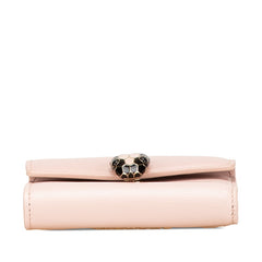 ブルガリ セルペンティ フォーエバー コンパクトウォレット 三つ折り財布 289965 ピンク レザー レディース BVLGARI 【中古】