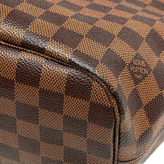 ルイ ヴィトン ダミエ ネヴァーフルMM ショルダーバッグ N40599 ブラウン PVC レザー レディース LOUIS VUITTON 【中古】