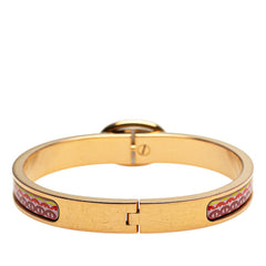 エルメス ミニ クリック シェーヌダンクル バングル ゴールド ピンク メッキ レディース HERMES 【中古】