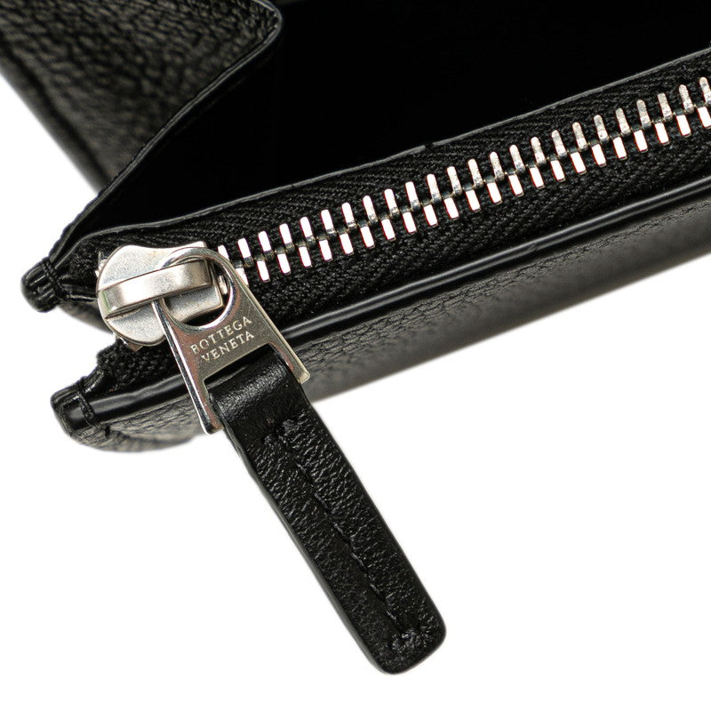 ボッテガヴェネタ ロゴ 長財布 ブラック レザー レディース BOTTEGAVENETA 【中古】