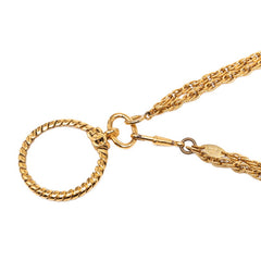 シャネル 1983 ヴィンテージ ルーペ ネックレス 2連 ゴールド メッキ レディース CHANEL 【中古】