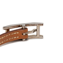 エルメス アピ ドゥブルトゥール ブレスレット 5連 ブラウン レザー レディース HERMES 【中古】