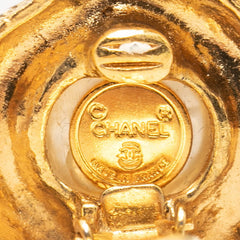 シャネル イヤリング ゴールド メッキ フェイクパール ラインストーン レディース CHANEL 【中古】