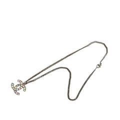 シャネル ココマーク ネックレス 05A シルバー メタル ラインストーン レディース CHANEL 【中古】