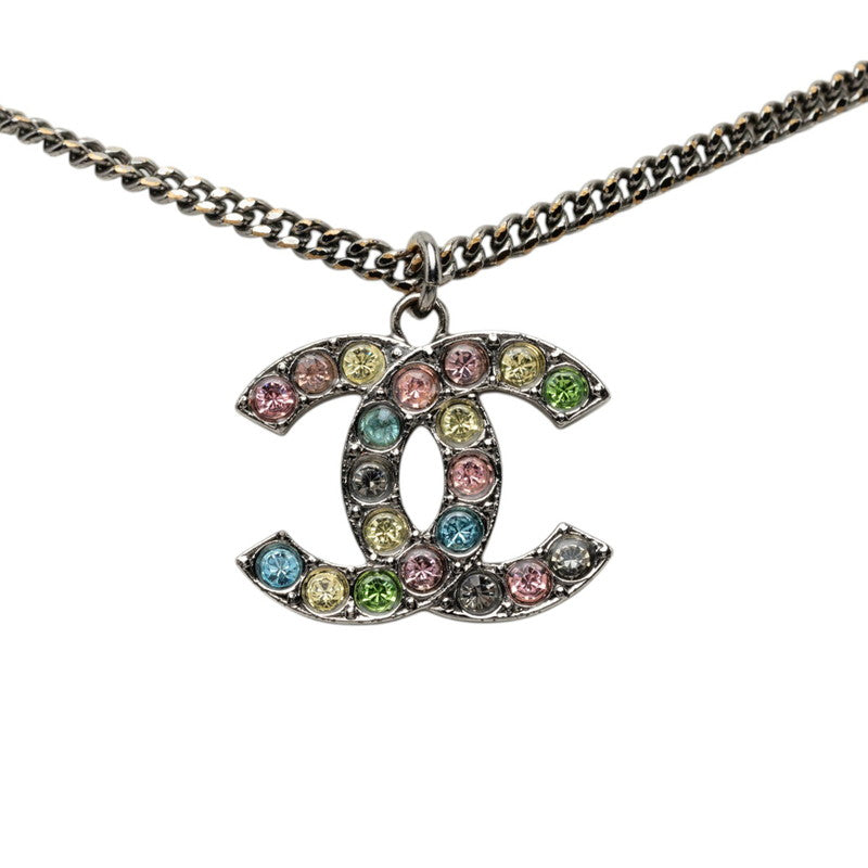シャネル ココマーク ネックレス 05A シルバー メタル ラインストーン レディース CHANEL 【中古】