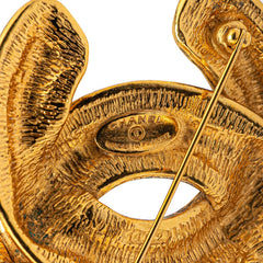 シャネル ココマーク マトラッセ ブローチ ゴールド メッキ レディース CHANEL 【中古】