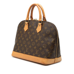 ルイ ヴィトン モノグラム アルマPM ハンドバッグ M51130 ブラウン PVC レザー レディース LOUIS VUITTON 【中古】