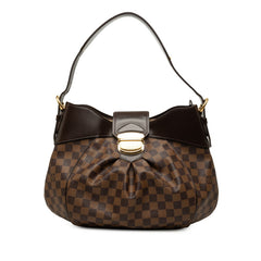 ルイ ヴィトン ダミエ システィナMM ハンドバッグ ワンショルダーバッグ N41541 ブラウン PVC レザー レディース LOUIS VUITTON 中古