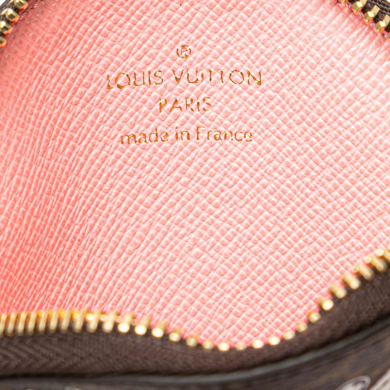 ルイ ヴィトン モノグラム ポルトモネ ロン コインケース M69757 ブラウン マルチカラー PVC レザー レディース LOUIS VUITTON 【中古】