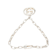 グッチ インターロッキングG ブレスレット #17 SV925 シルバー レディース GUCCI 中古