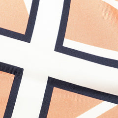 エルメス トライアングル ジェアン スカーフ ライトブルー マルチカラー シルク レディース HERMES 【中古】