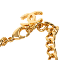 シャネル ココマーク RUE CAMBON チェーン ネックレス ゴールド メッキ レディース CHANEL 中古
