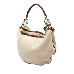ロエベ ショルダーバッグ ワンショルダー ベージュ ブラウン ムートン レザー ファー レディース LOEWE 中古