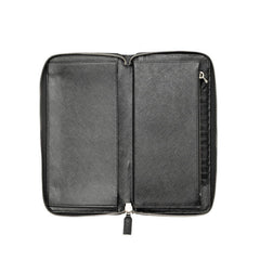 プラダ ラウンドファスナー 長財布 ブラック サフィアーノレザー レディース PRADA 【中古】