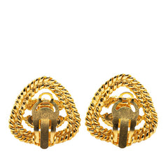 シャネル ココマーク トライアングル 三角 モチーフ イヤリング ゴールド メッキ レディース CHANEL 【中古】