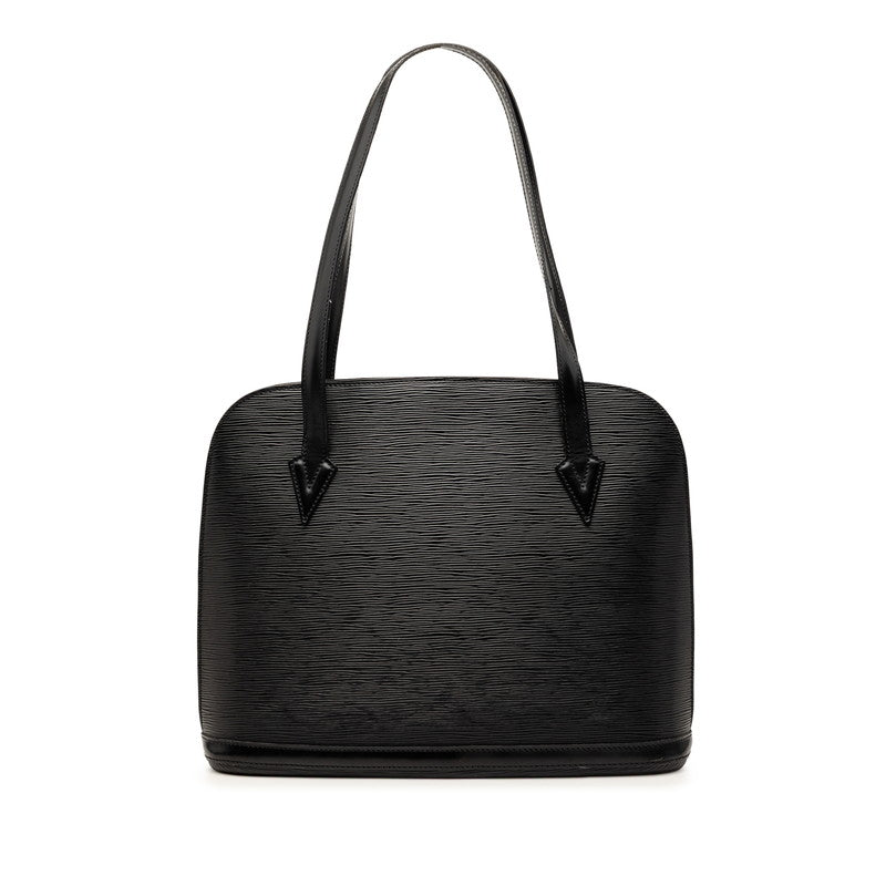 ルイ ヴィトン エピ リュサック ショルダーバッグ トートバッグ M52282 ノワール ブラック レザー レディース LOUIS VUITTON 【中古】