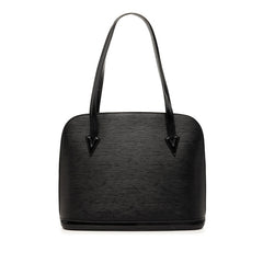 ルイ ヴィトン エピ リュサック ショルダーバッグ トートバッグ M52282 ノワール ブラック レザー レディース LOUIS VUITTON 【中古】